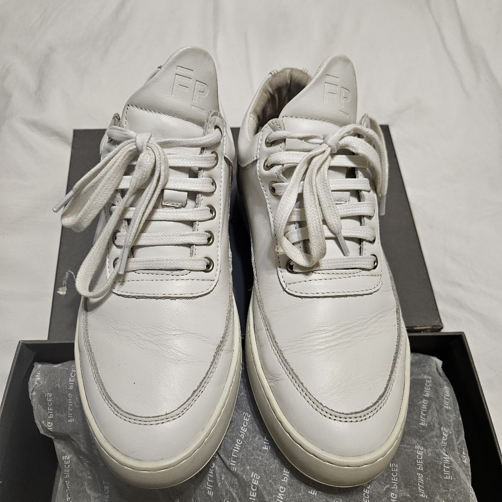 Men's Low Top Ripple Lane Nappa All White - size 6.5 US men's